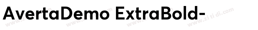 AvertaDemo ExtraBold字体转换